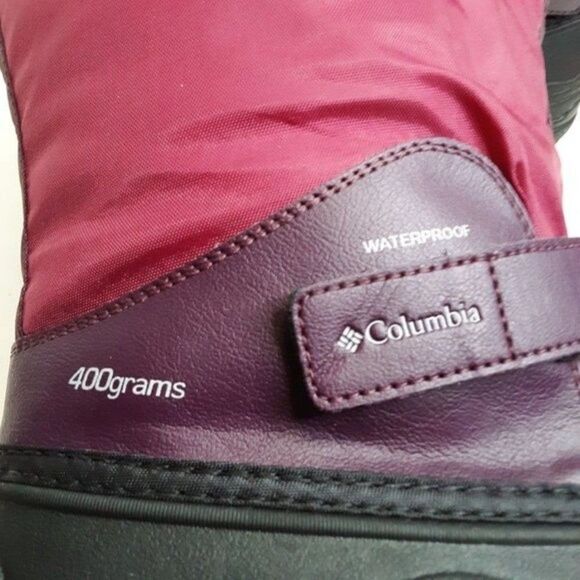 Columbia 400gr Big Girl 6 Red Purple Winter Boot - Picture 7 of 10